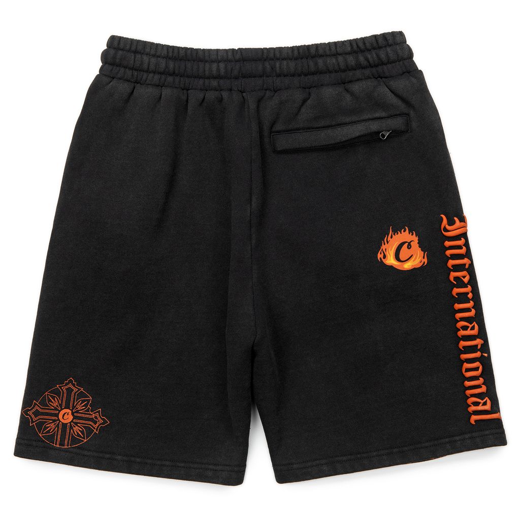 World On Fire Fleece Shorts