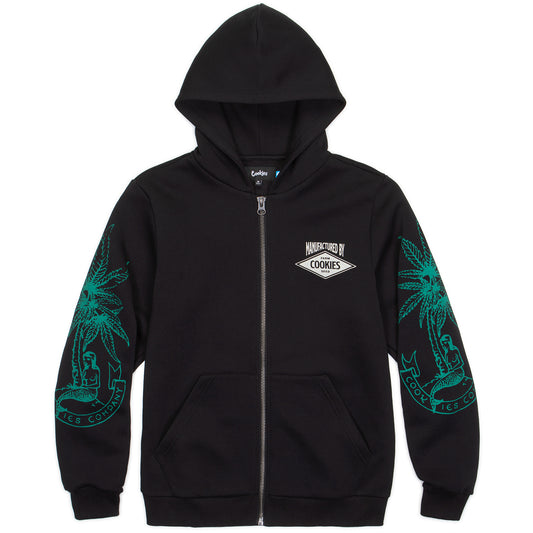 Cuban Link Zip Front Hoodie