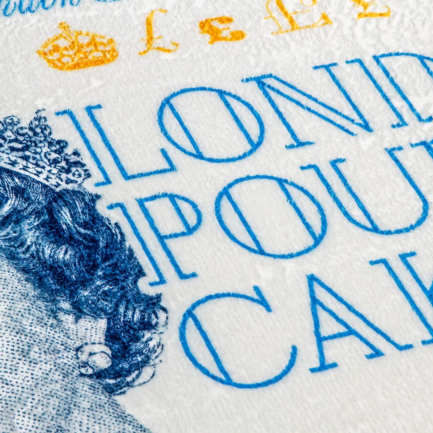 London Pound Rectangle Floor Rug