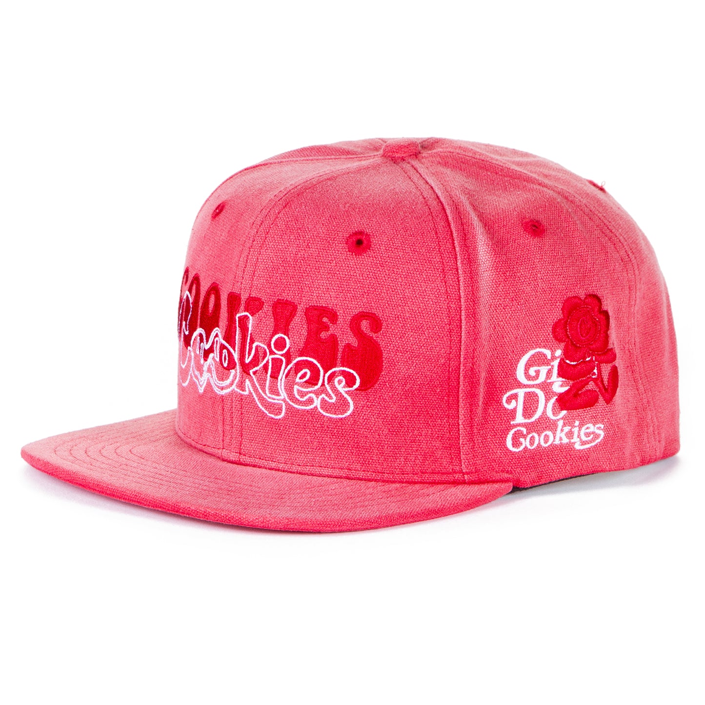 Florist Snapback With Front, Side And Back Panel Embroidery Artwork