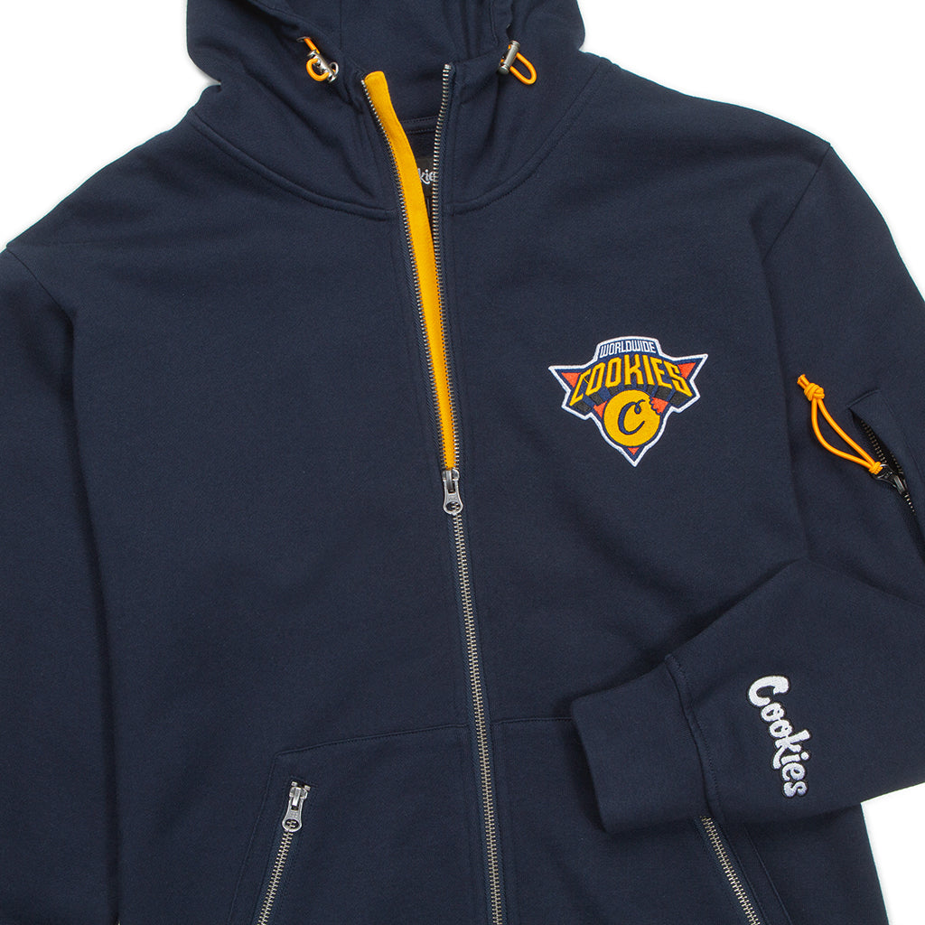 Full Clip Full Zip Hoodie with Applique