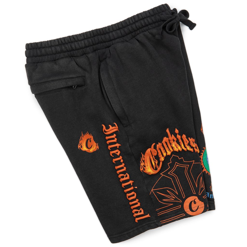 World On Fire Fleece Shorts