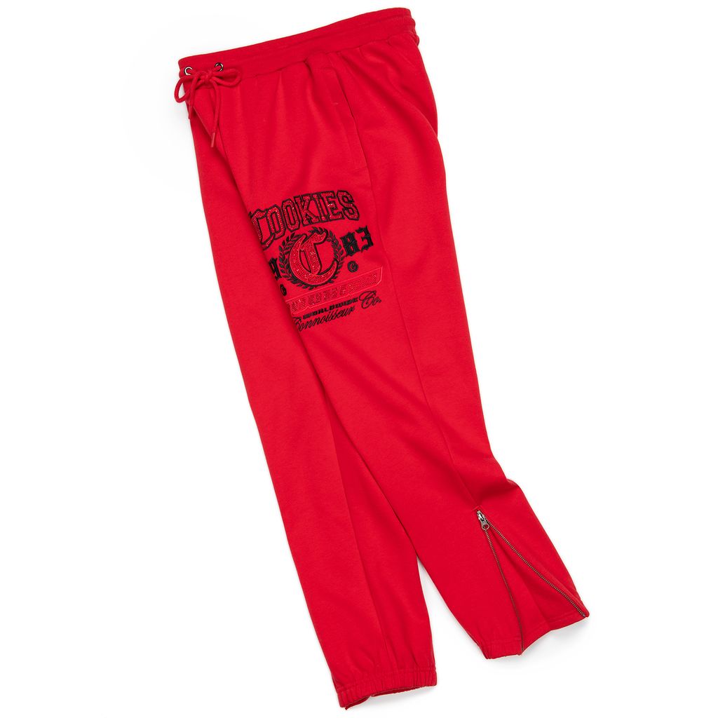 Paradise City Rhinestone Applique Fleece Pants