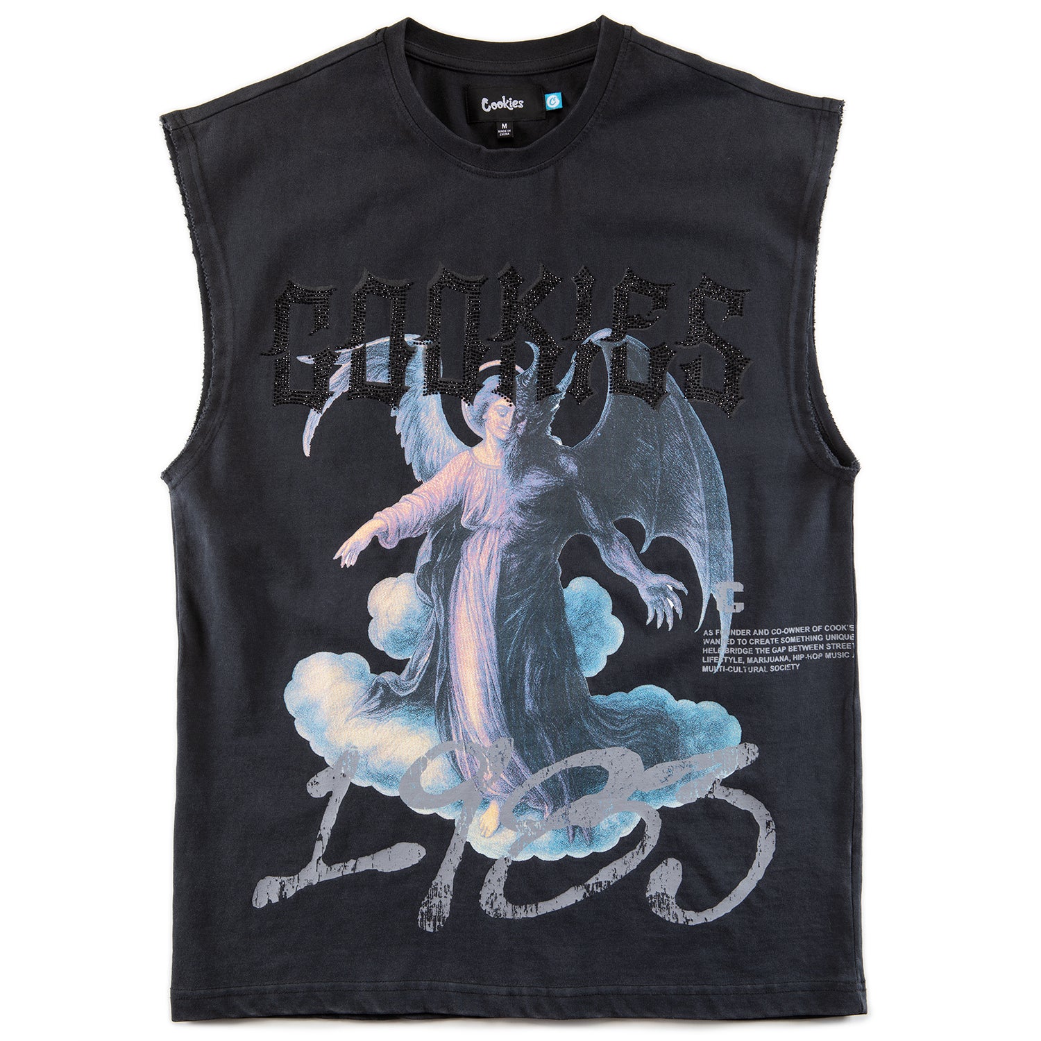 Ozz angelo タンクトップ　キリスト　y2k Heaven Or Hell Fallen Angel Muscle Tank – Cookies Clothing