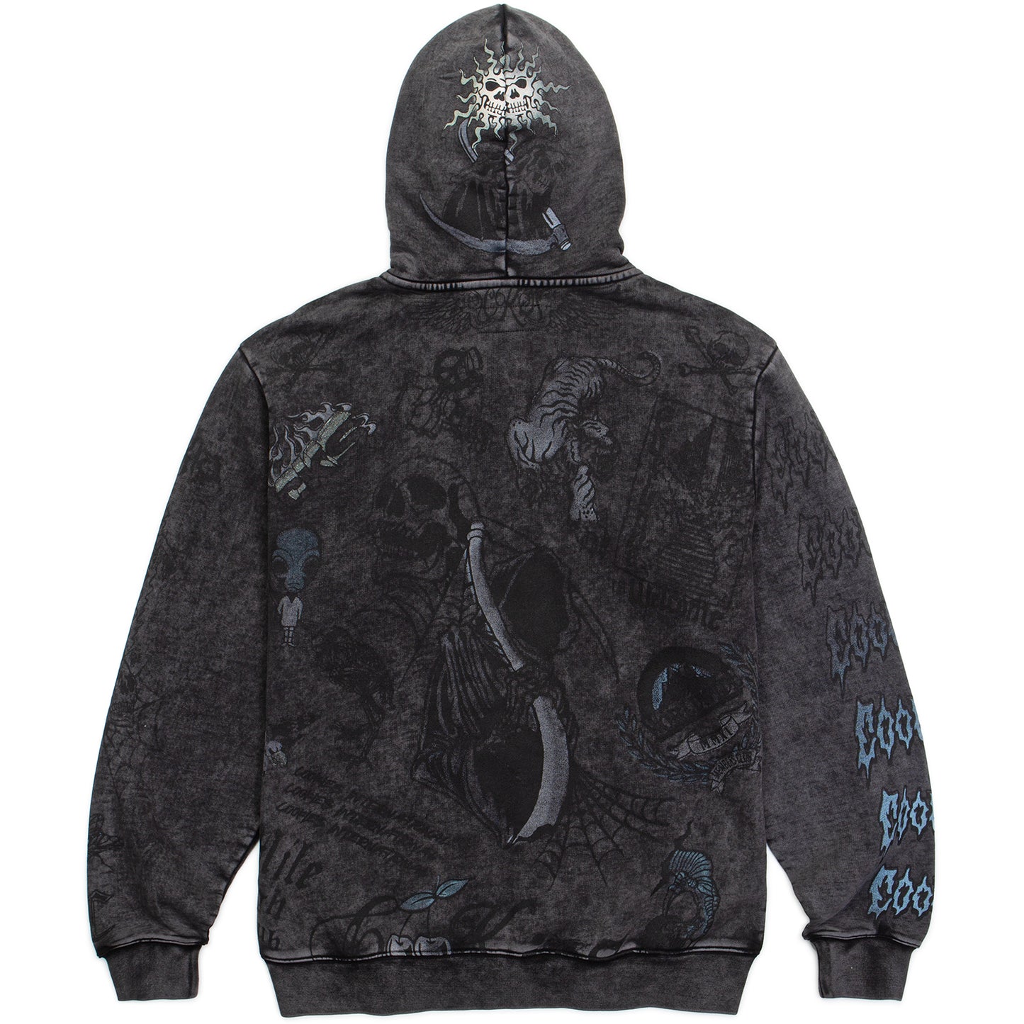 Heaven Can Wait Reaper Bones Full Zip Hoodie