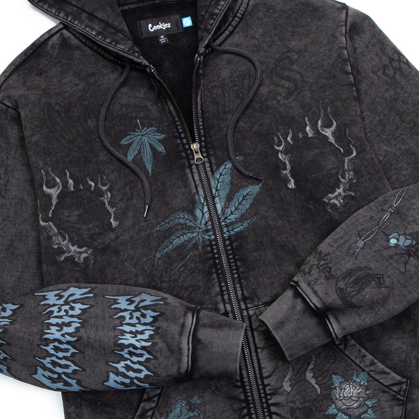 Heaven Can Wait Reaper Bones Full Zip Hoodie