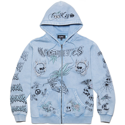 Heaven Can Wait Reaper Bones Full Zip Hoodie