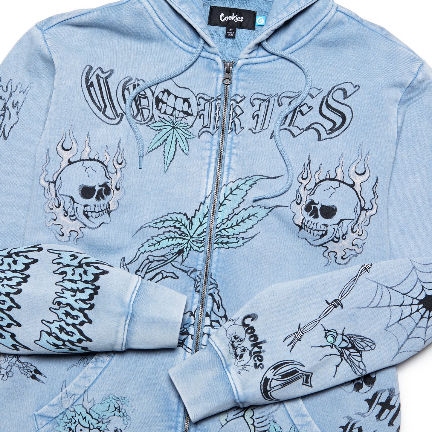 Heaven Can Wait Reaper Bones Full Zip Hoodie
