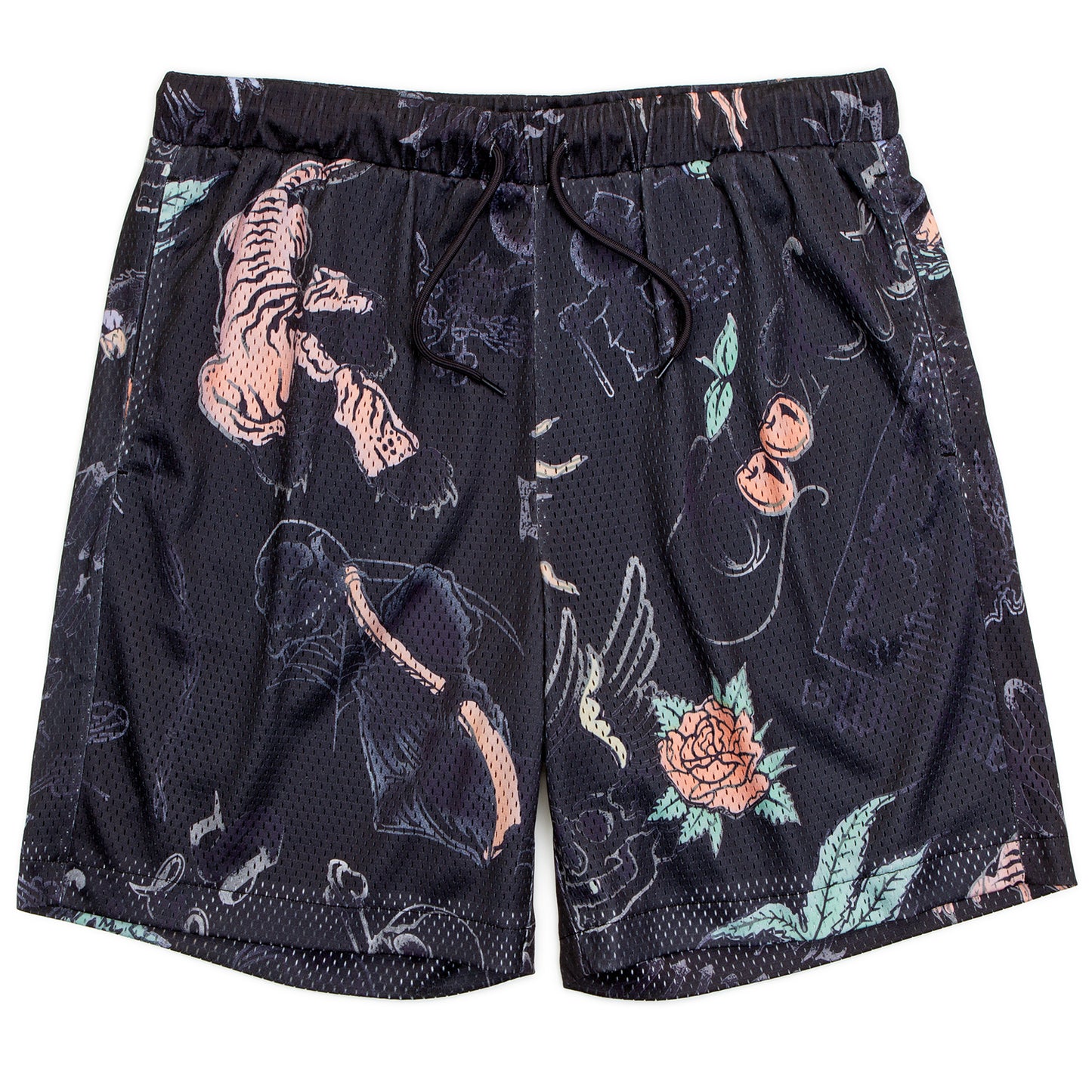 Heaven Can Wait Vaca All Over Print Mesh Shorts