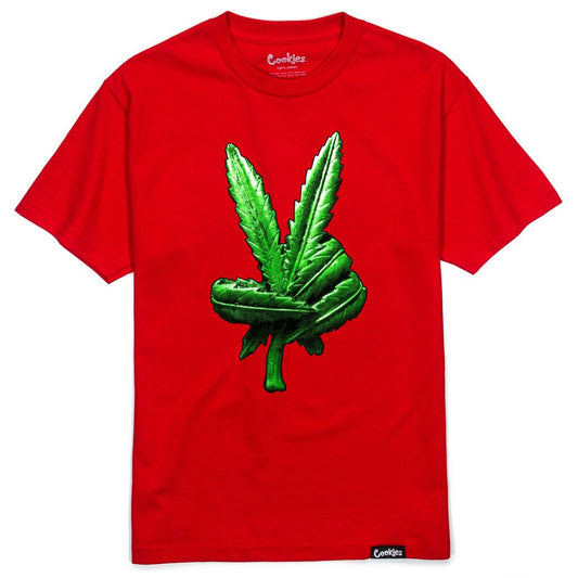 Weed Leaf Peace Sign Tee