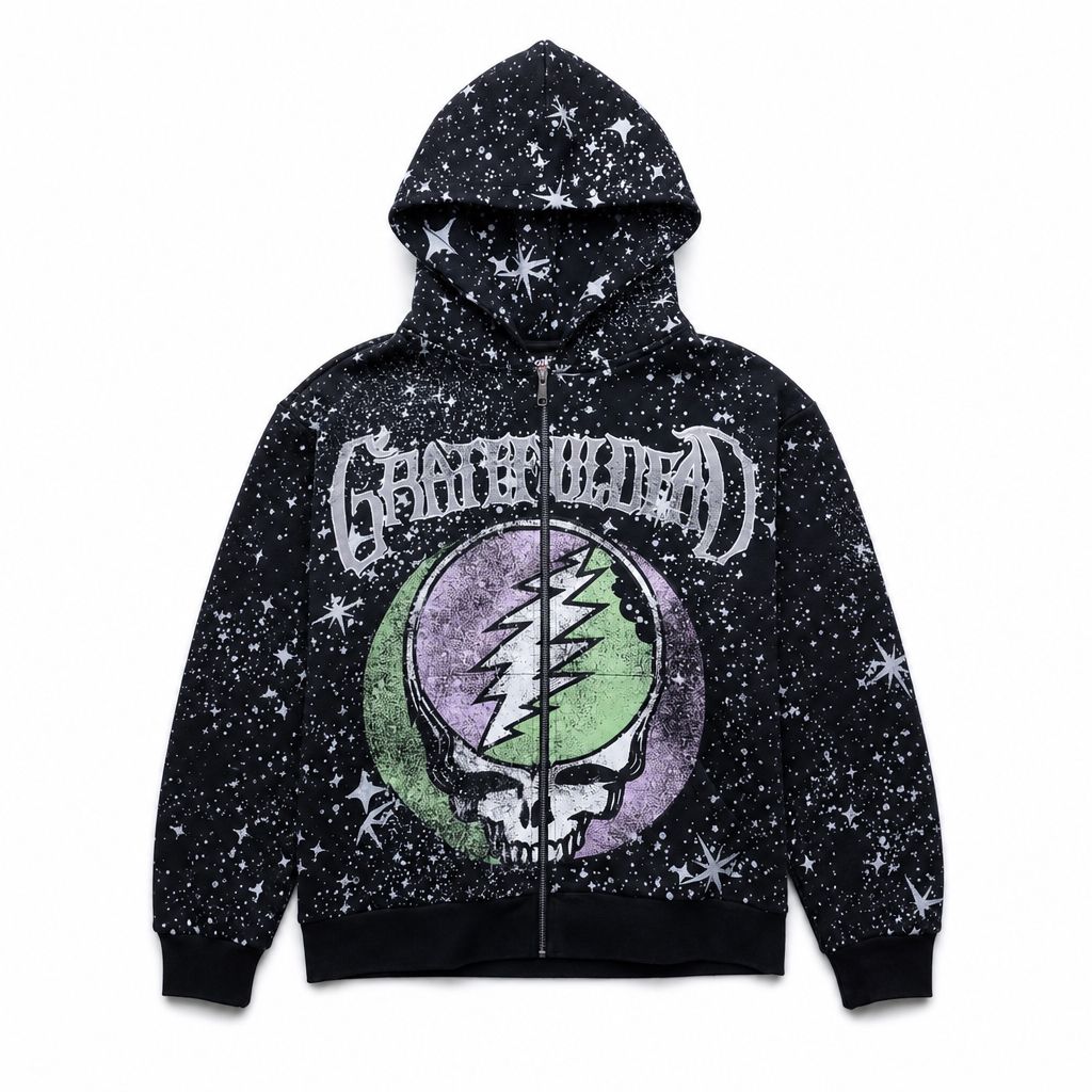 Cookies X Grateful Dead- Galaxy Zip Front Hoodie – Cookies Clothing