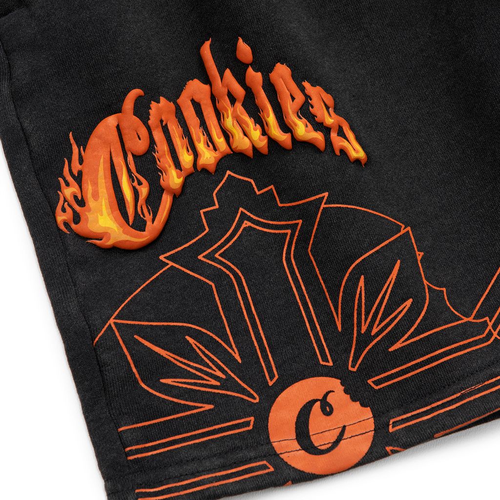 World On Fire Fleece Shorts
