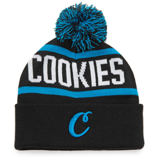 Cookies x Mitchell & Ness C Bite Cuffed Pom Beanie
