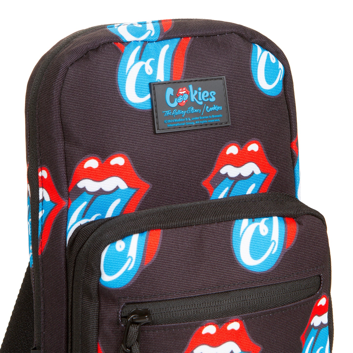 OG Tongue Checkerboard Shoulder Bag- Rolling Stones