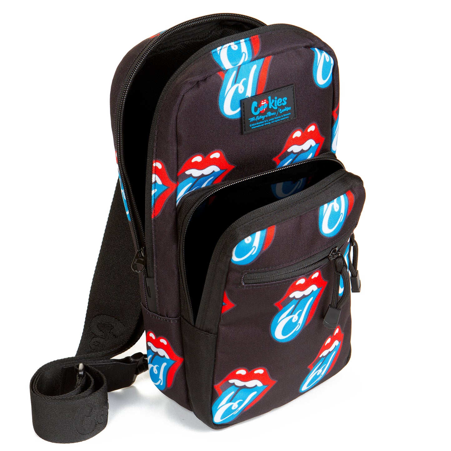OG Tongue Checkerboard Shoulder Bag- Rolling Stones
