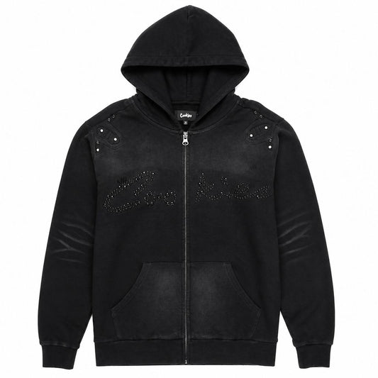 Black Pearl French Terry Full Zip Hoodie
