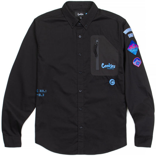 Tree Division LS Cotton Twill Woven Button Up