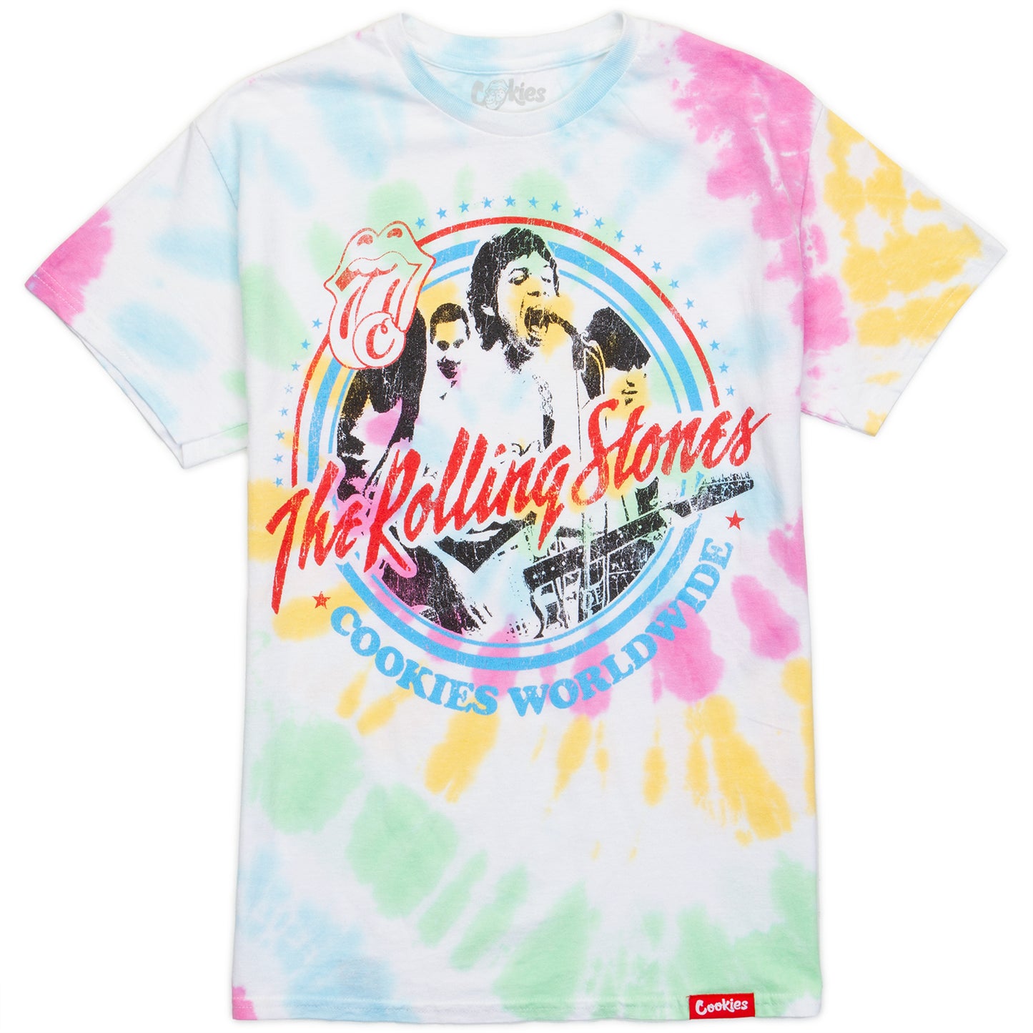 Worldwide Tee- Tie Dye- Rolling Stones