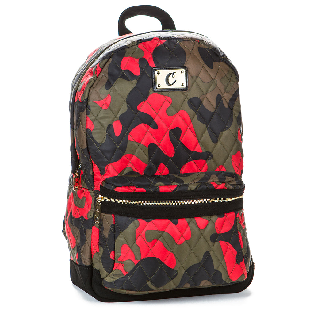 backpack with gold