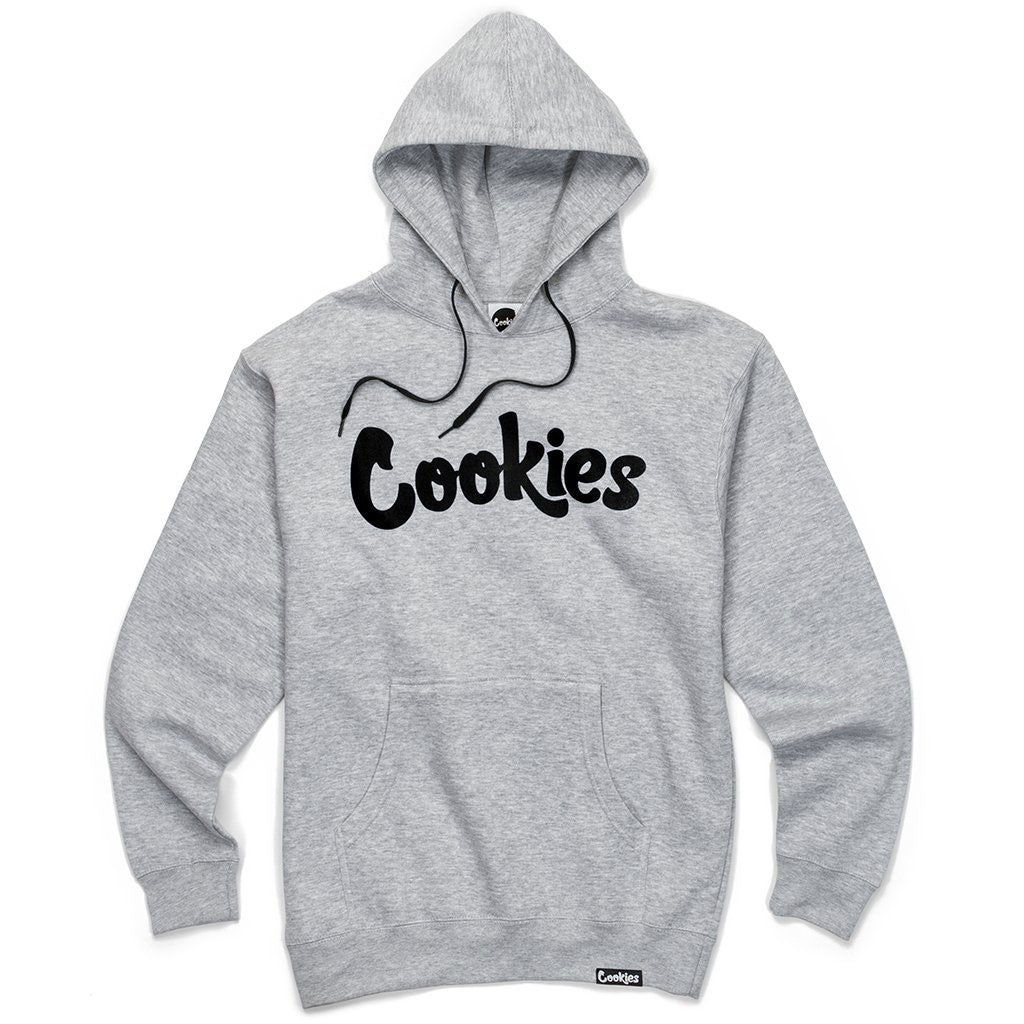 Original Logo Heather Grey Hoodie Clothing Cookies –