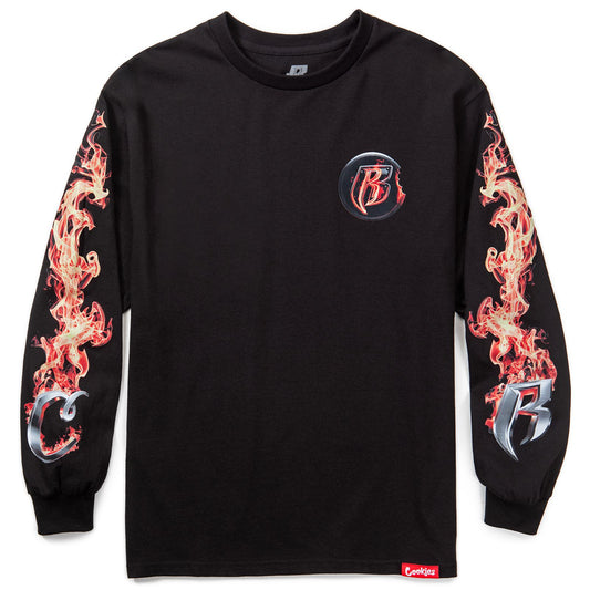 Cookies x Ruff Ryders Flame LS Tee