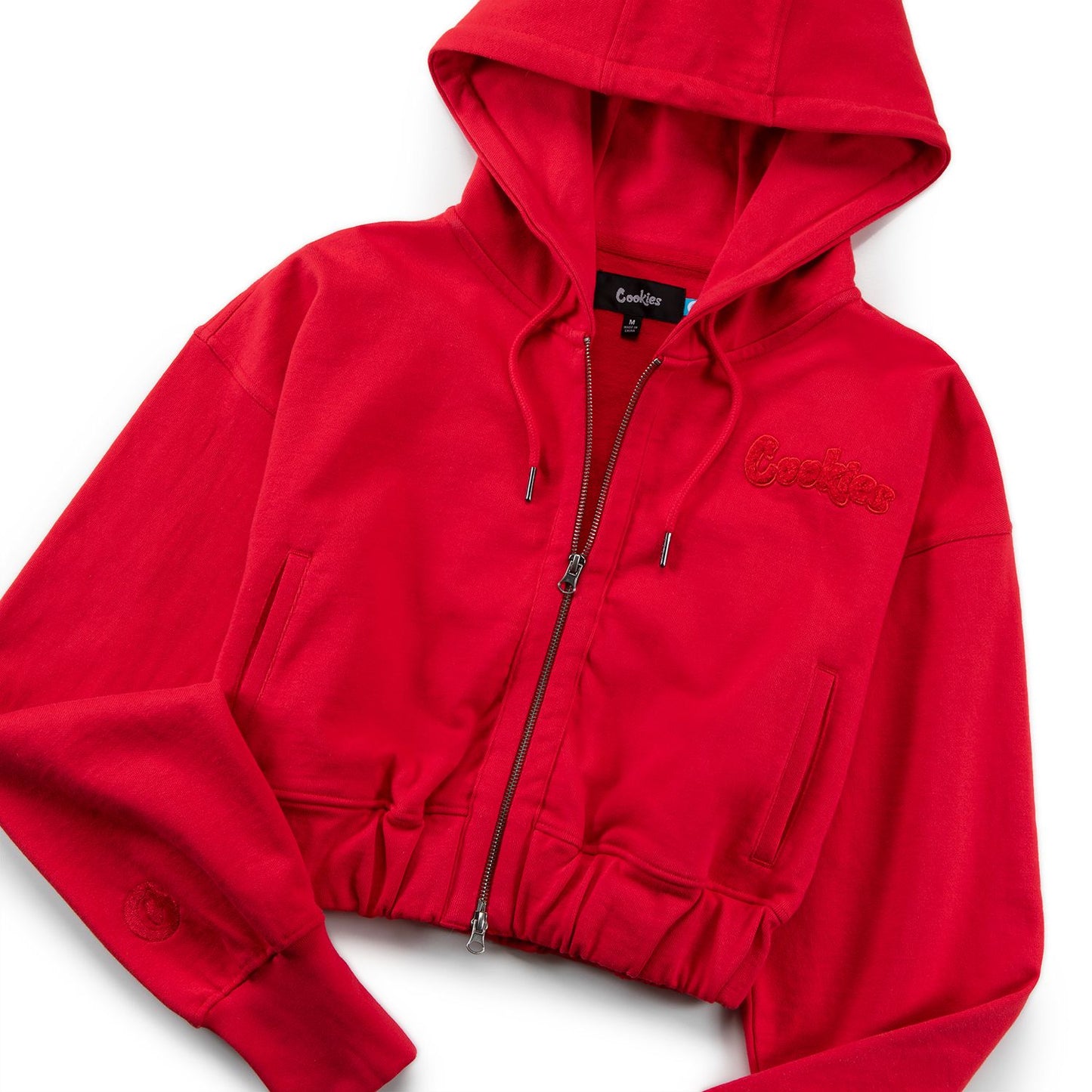 Women's Original Logo Cropped Zip Hoodie