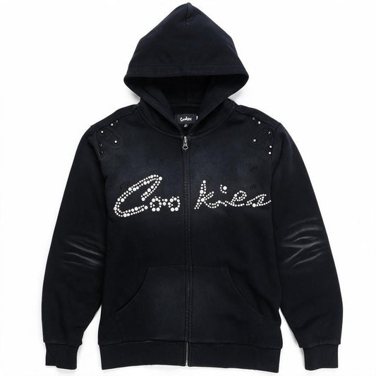 Black Pearl French Terry Full Zip Hoodie