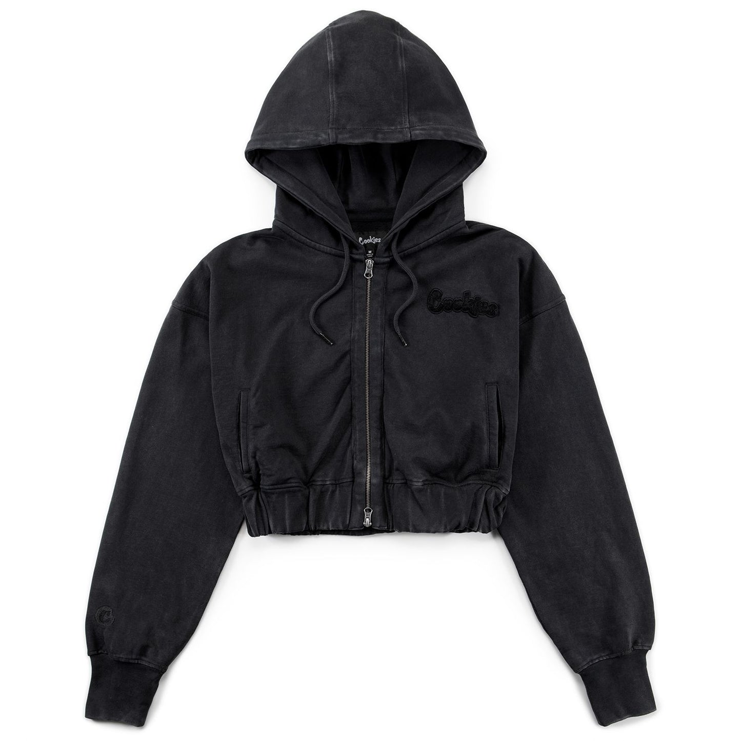 Women's Original Logo Cropped Zip Hoodie