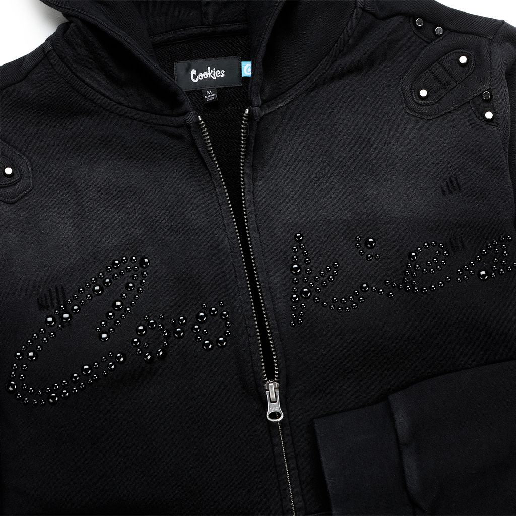 Black Pearl French Terry Full Zip Hoodie