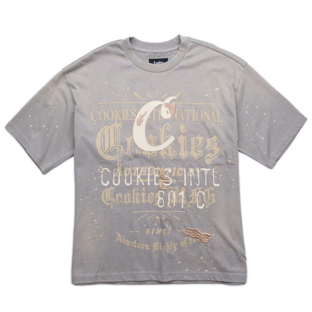 Gold Rush Distressed and Splattered Oversized Knit