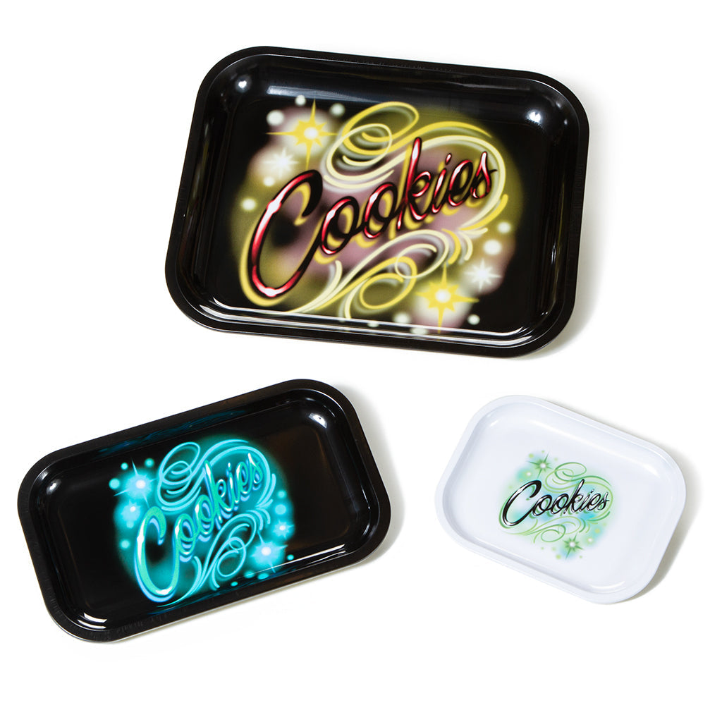 Cookies Airbrush Large Metal Rolling Tray