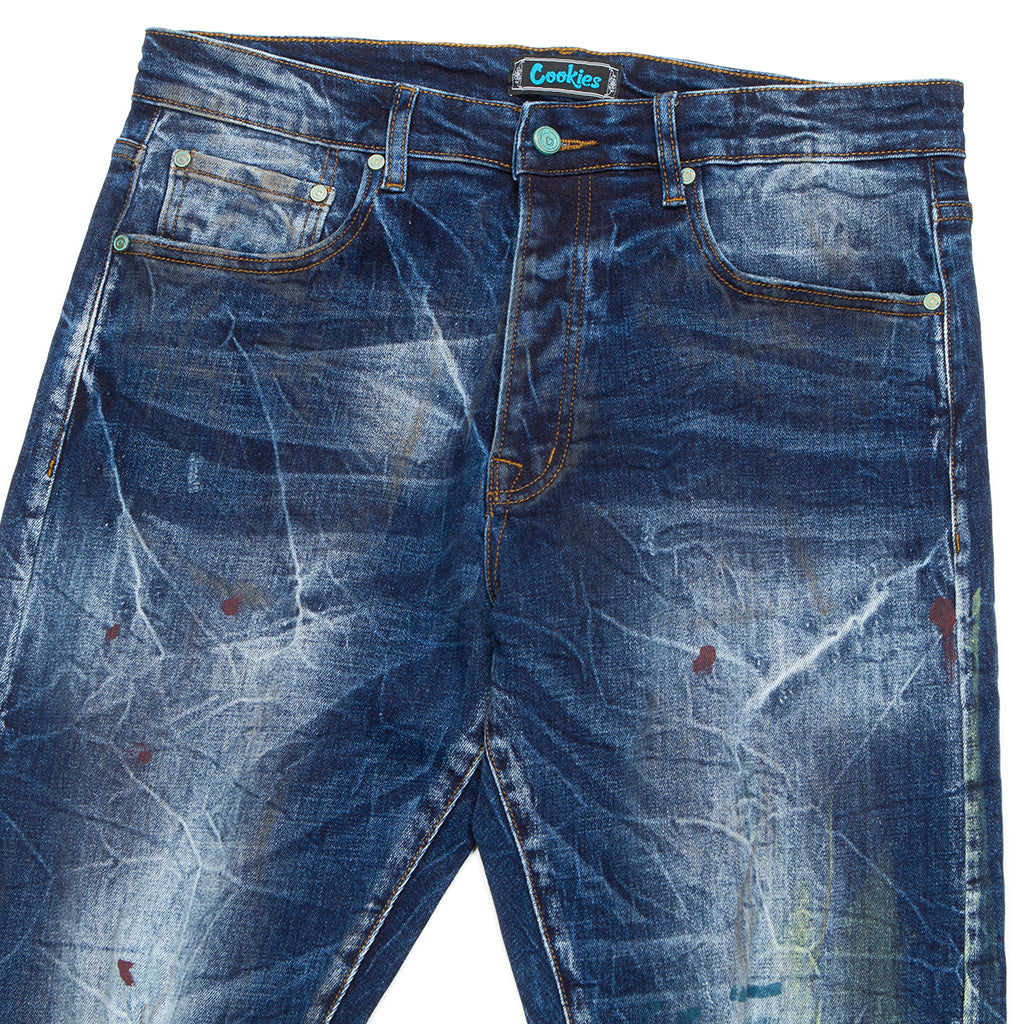 Core Modern Relaxed Medium Destroyed Indigo Denim Jeans