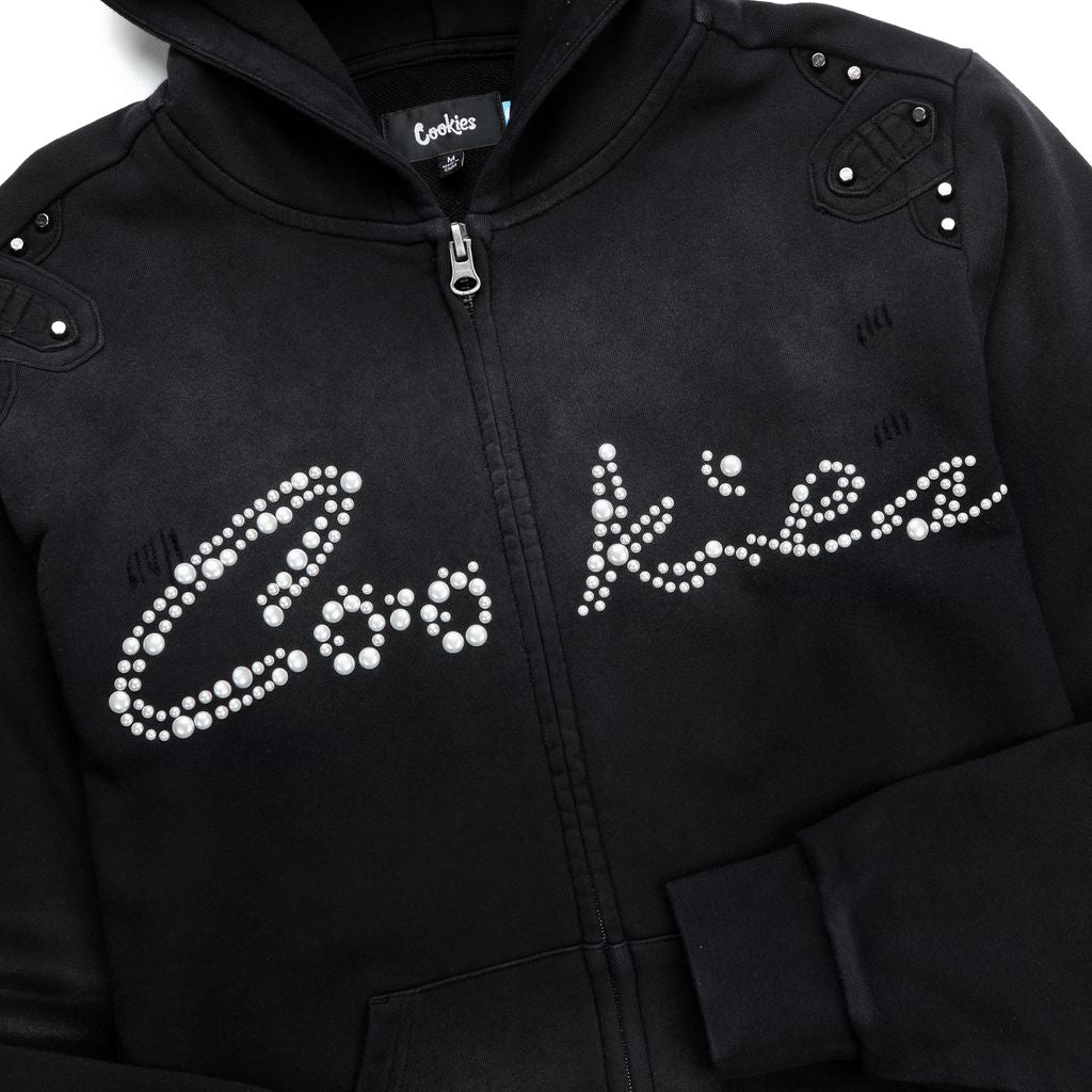 Black Pearl French Terry Full Zip Hoodie