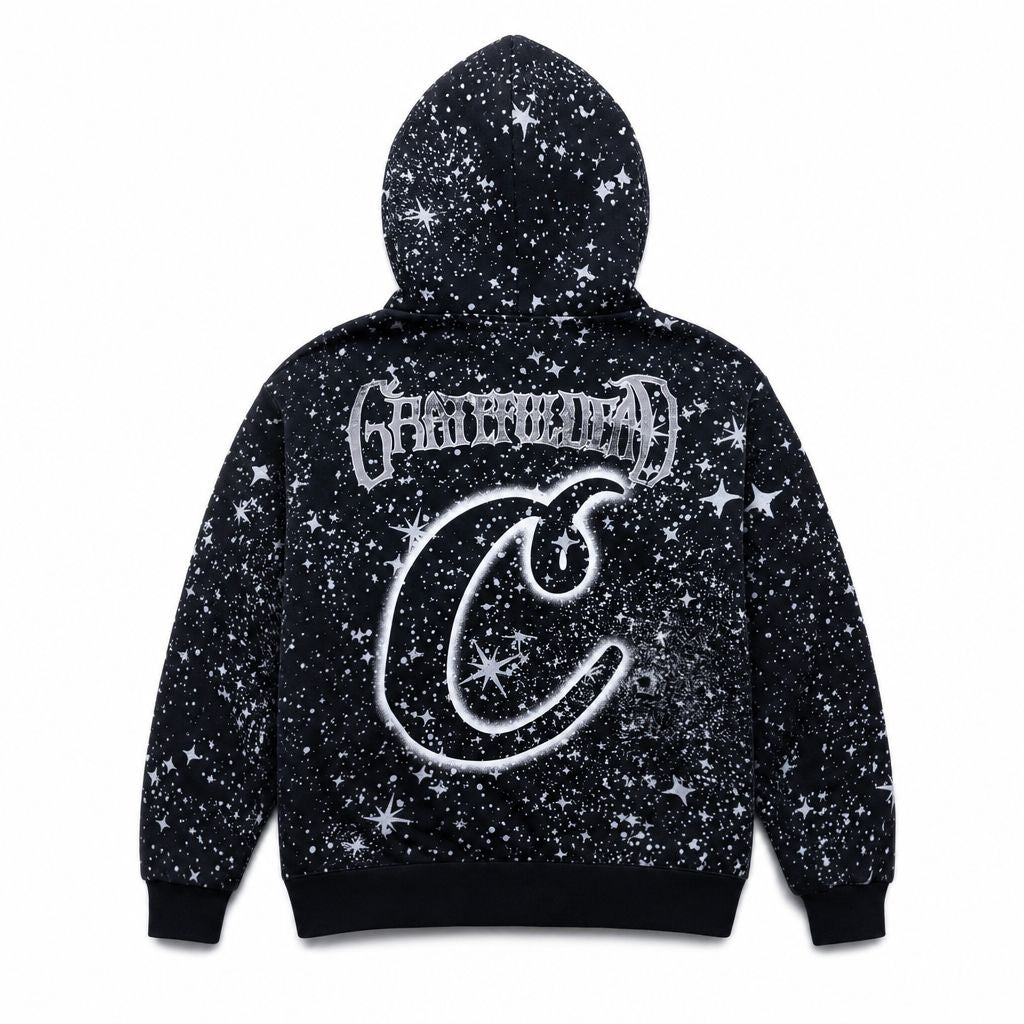 Cookies X Grateful Dead- Galaxy Zip Front Hoodie – Cookies Clothing