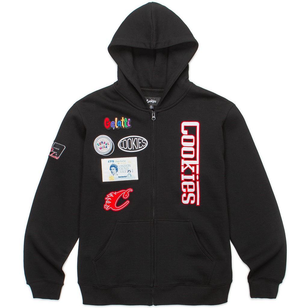 Enzo Full Zip Hoodie with Patches