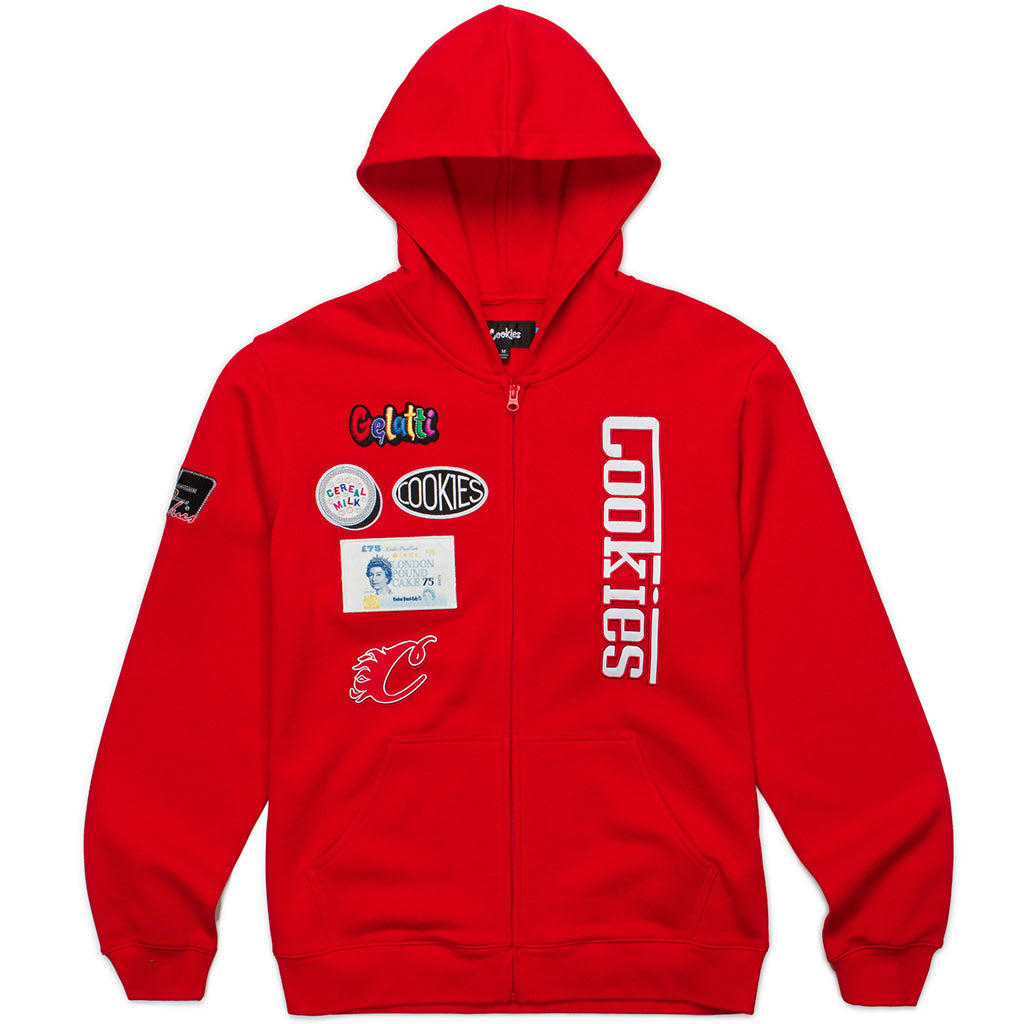 Enzo Full Zip Hoodie with Patches