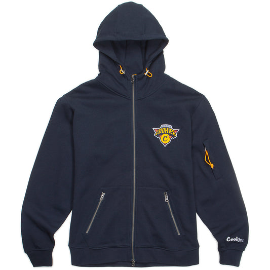 Full Clip Full Zip Hoodie with Applique