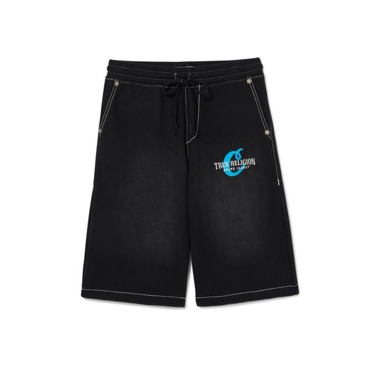 Cookies x True Religion Black Washed Mikey Shorts