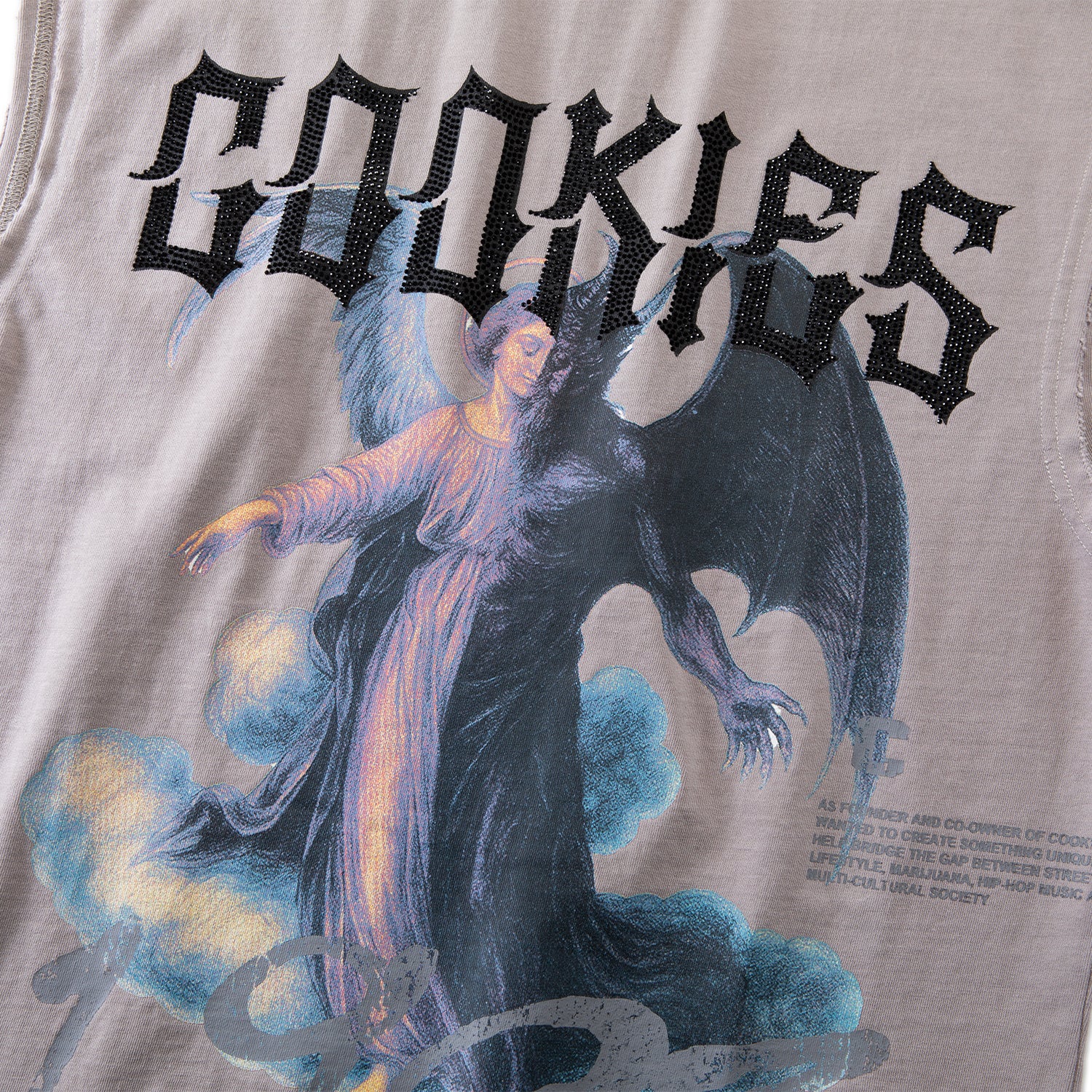 Ozz angelo タンクトップ　キリスト　y2k Heaven Or Hell Fallen Angel Muscle Tank – Cookies Clothing