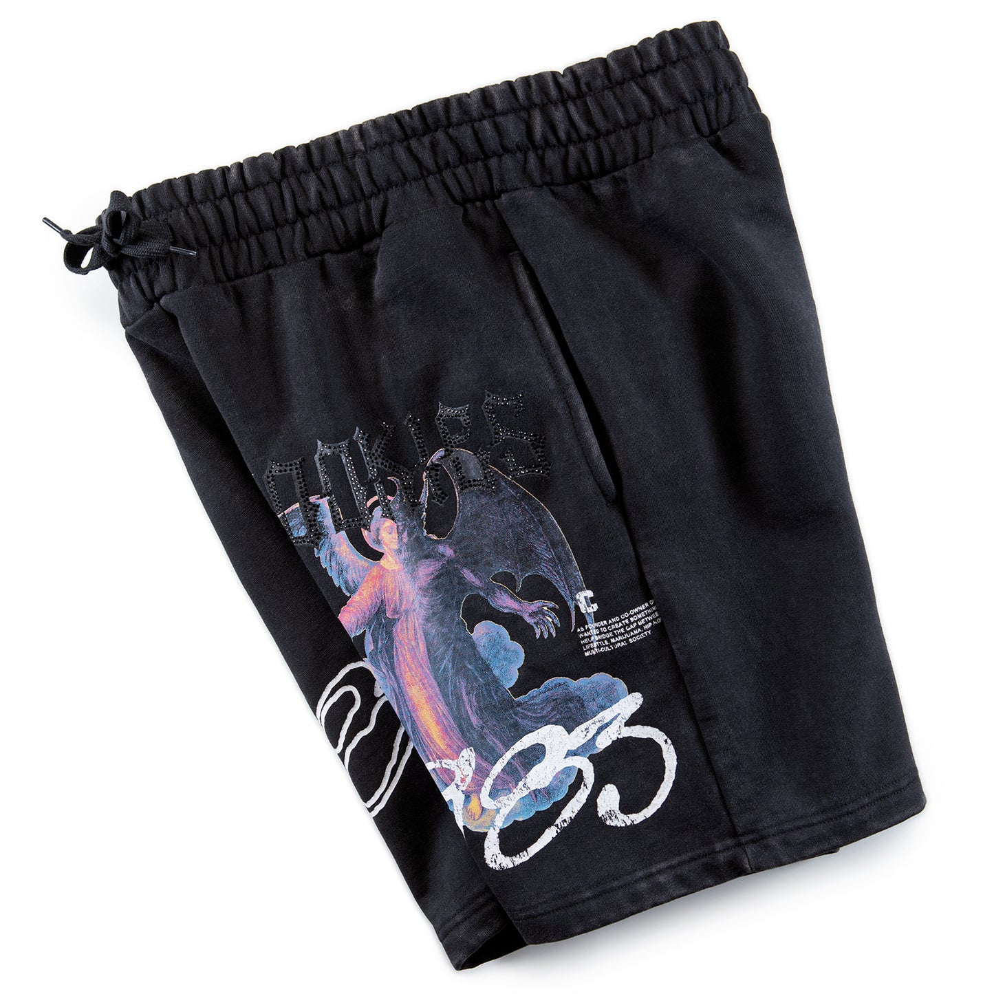 Heaven Or Hell Sinners Fleece Shorts