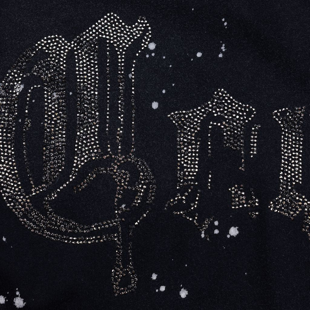 Gold Rush Distressed and Splattered Oversized Knit
