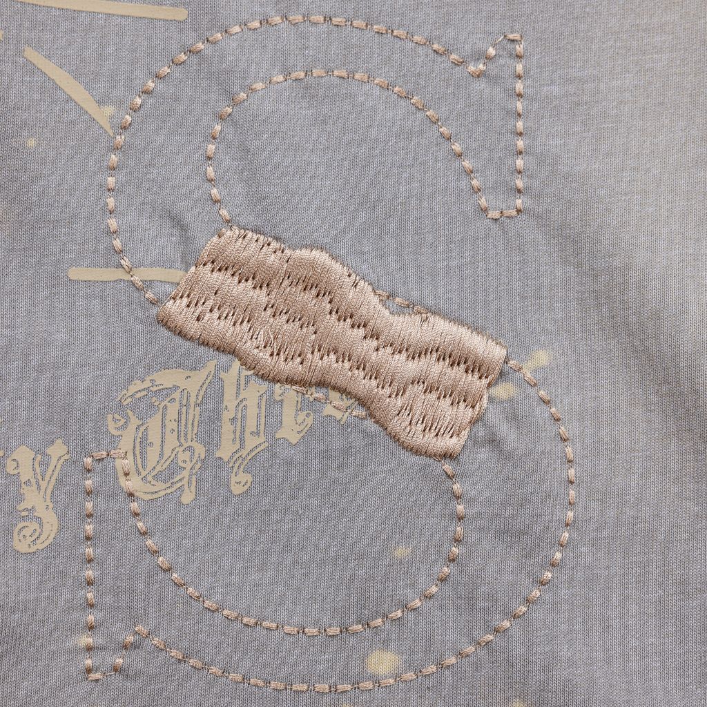 Gold Rush Distressed and Splattered Oversized Knit