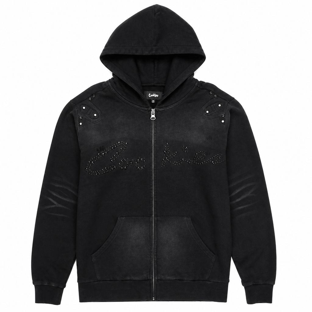 Black Pearl French Terry Full Zip Hoodie
