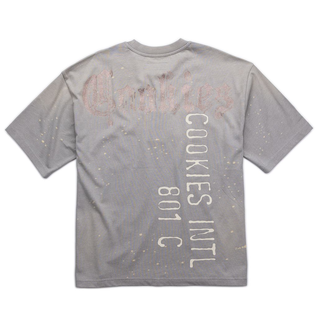 Gold Rush Distressed and Splattered Oversized Knit