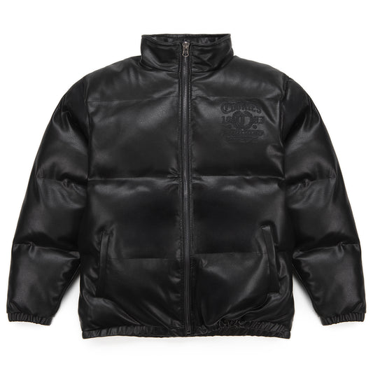 Paradise City Vegan Leather Puffer Jacket