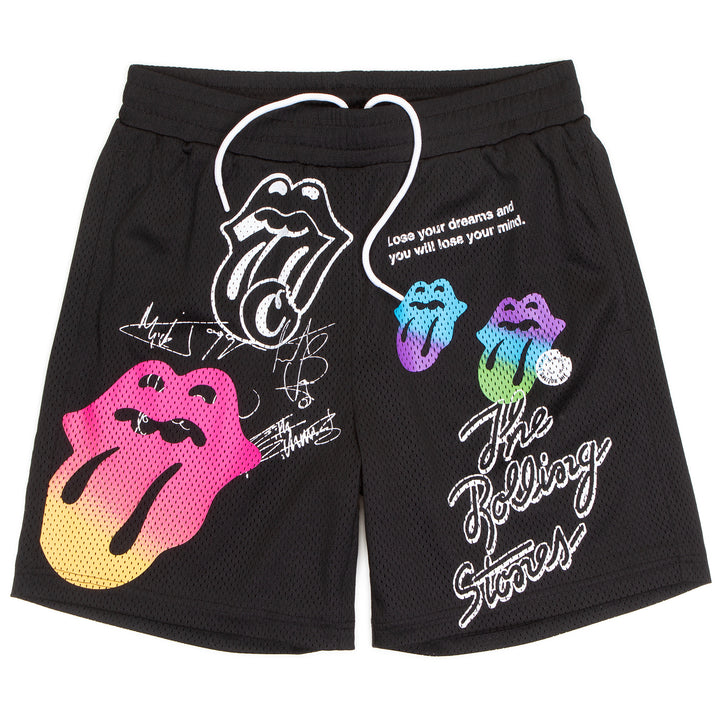 Scratchboard Mesh Shorts - Rolling Stones