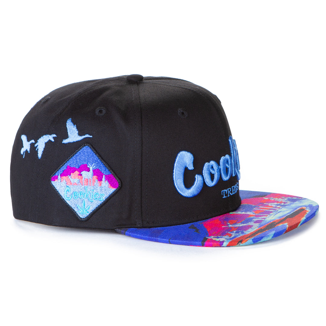 Tree Division Snapback With Printed Bill