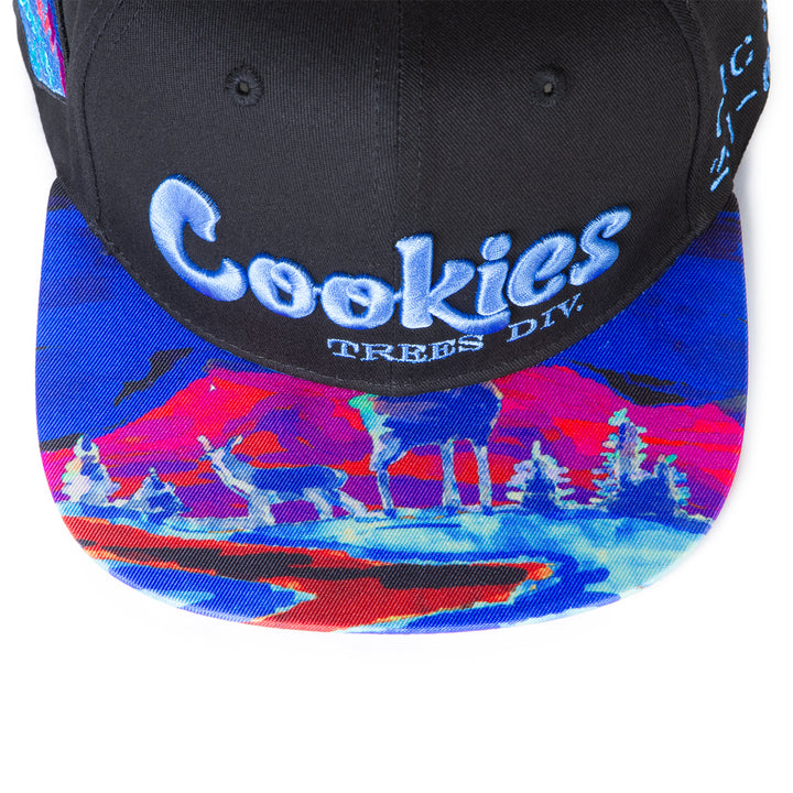 Tree Division Snapback With Printed Bill