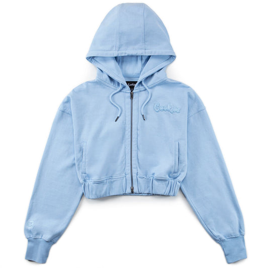 Women's Original Logo Cropped Zip Hoodie