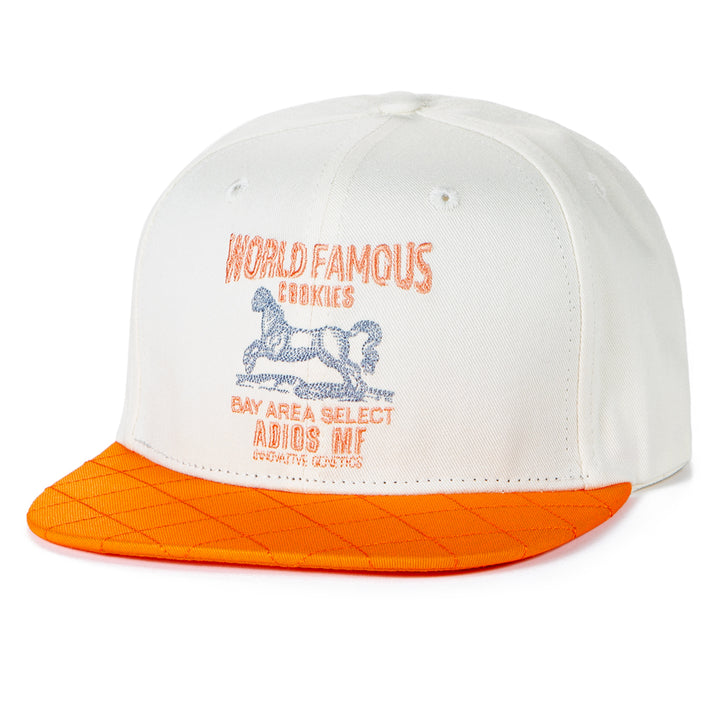 Workwear Snapback With Contrast Quilted Nylon Brim